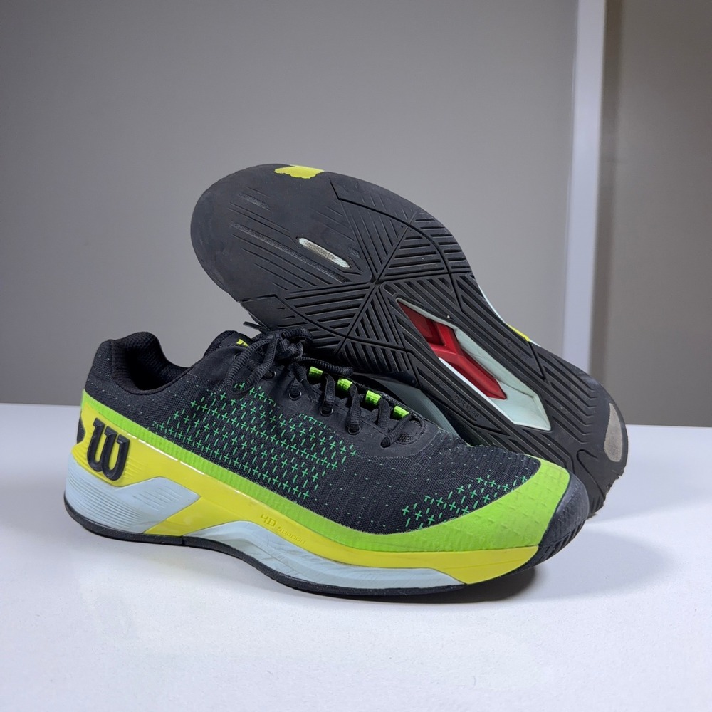 Wilson Kaos Swift 1.5 Tennis Shoes Mens 11.5 Black Green WRS332380